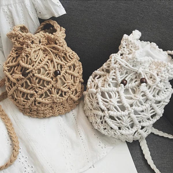 Sac Macramé Sac Bourse Macramé Éléganza