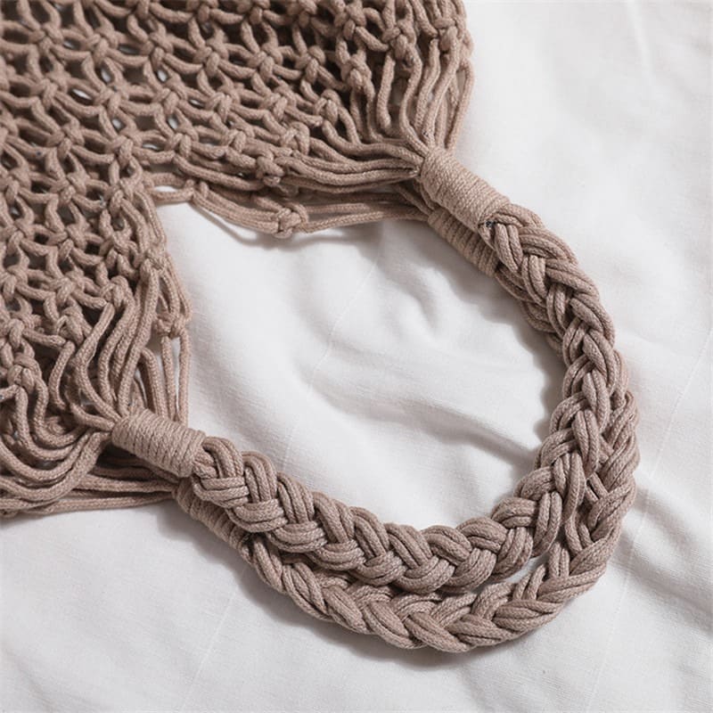 Sac Macramé Sac en Macramé à mailles souples