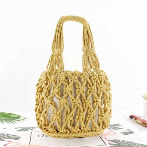 Sac Macramé Sac en Macramé Corde Chic