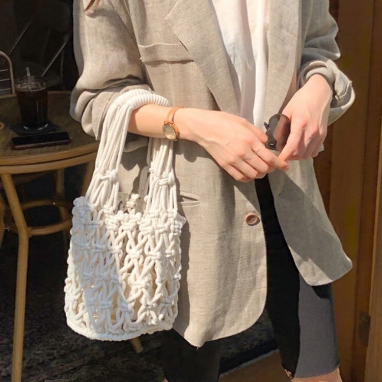 Sac Macramé Sac en Macramé Corde Chic