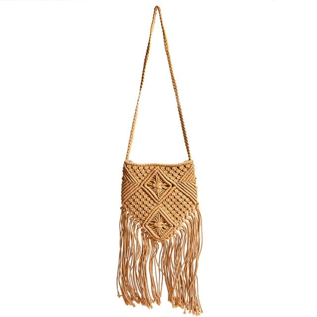 Sac Macramé Sac Macramé à franges tendance