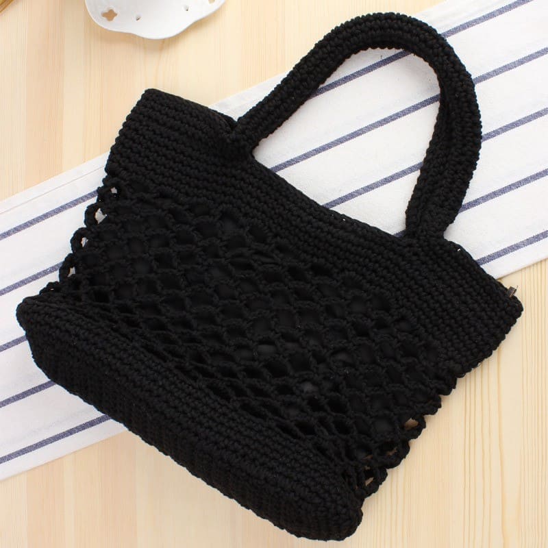 Sac Macramé Sac Macramé noir Chic