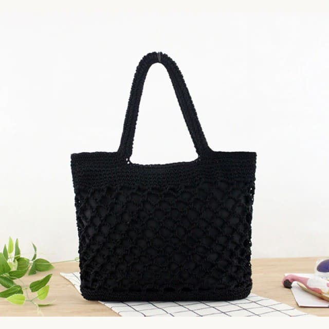 Sac Macramé Sac Macramé noir Chic