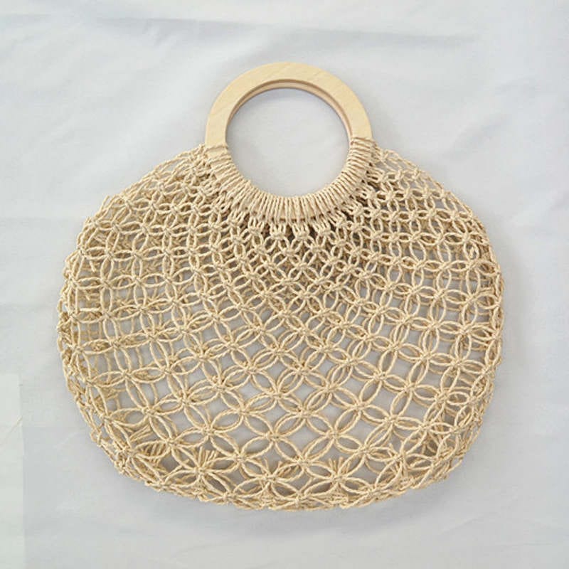 Sac Macramé Sac rond en Macramé Éclat