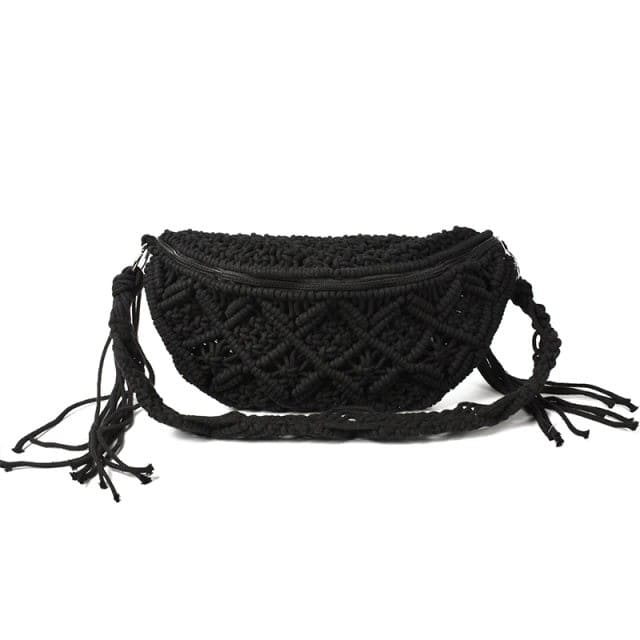 Sac Macramé Sacoche Macramé Élégance