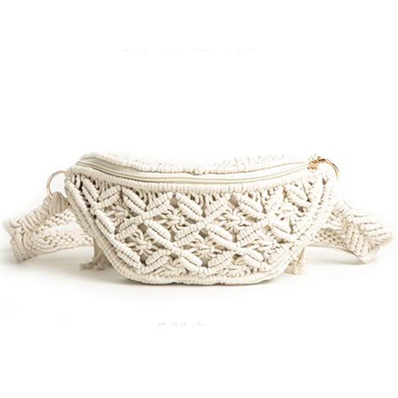 Sac Macramé Sacoche Macramé Élégance