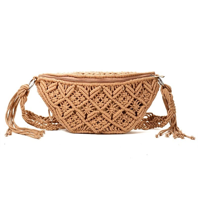 Sac Macramé Sacoche Macramé Élégance