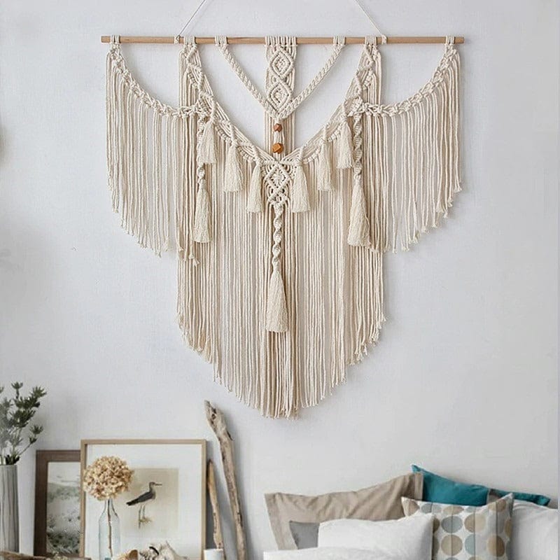 Support en Bois Macramé Bâtons en Bois Vissables Premium 2x40 cm