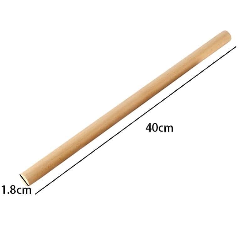 Support en Bois Macramé Bâtons en Bois Vissables Premium 2x40 cm