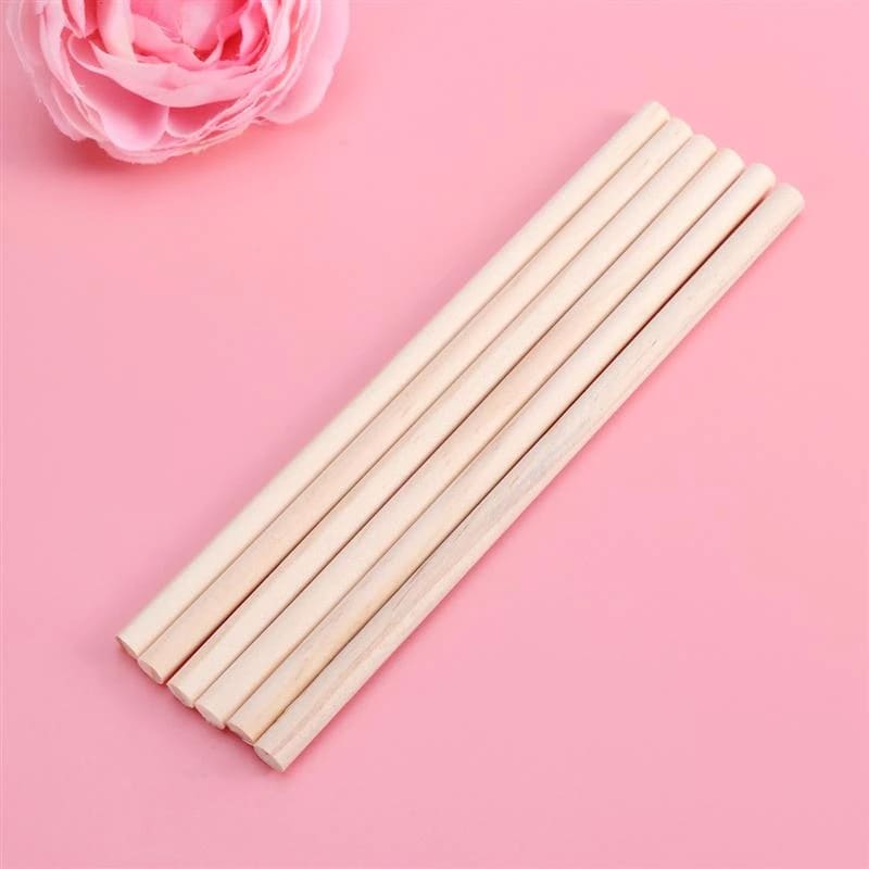 Support en Bois Macramé Pack de 100 bâtons de Macramé 30 cm - Créativité en série