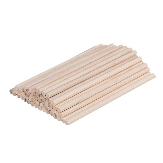 Support en Bois Macramé Pack de 100 bâtons de Macramé 30 cm - Créativité en série