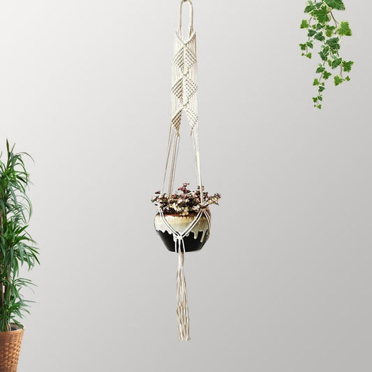 Suspension Macramé Accroche Magique pour Plantes Macramé