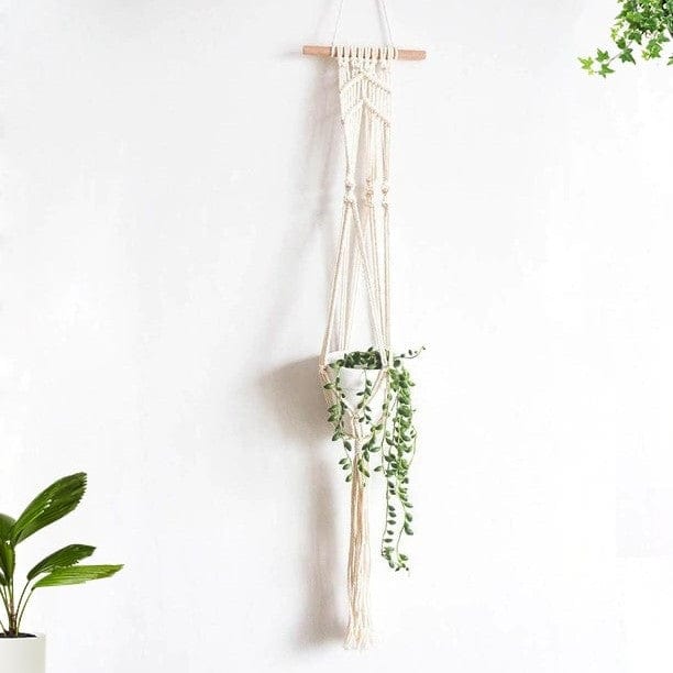 Suspension Macramé Macramé Chic : Déco Murale Porte-Plante