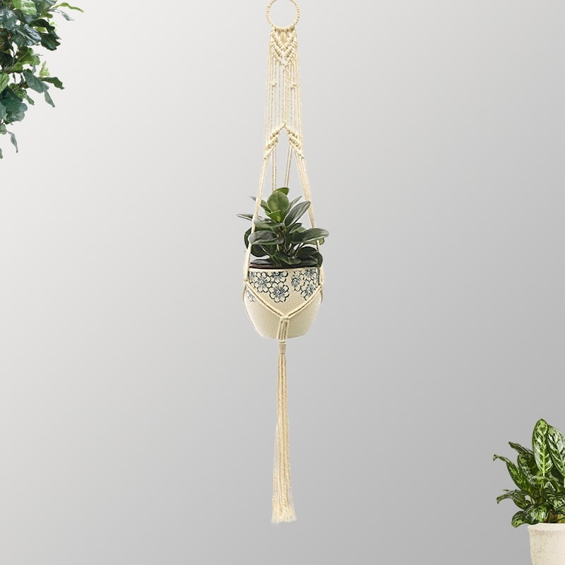 Suspension Macramé Plante Macramé Élégance pour Plantes Suspendues