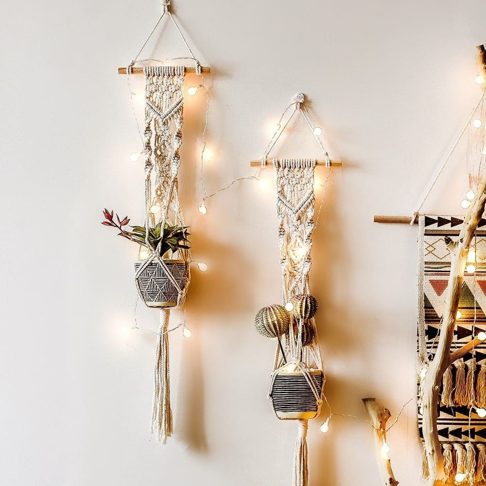 Suspension Macramé Porte-plante MacraDesign