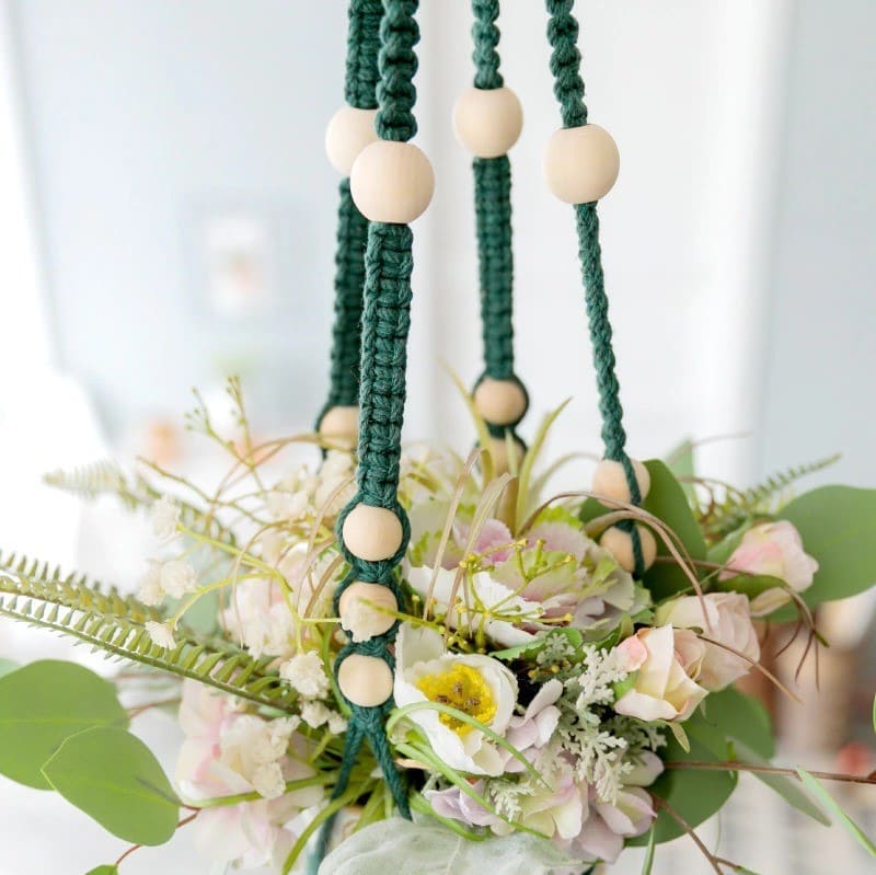 Suspension Macramé Pot suspendu MacraZen