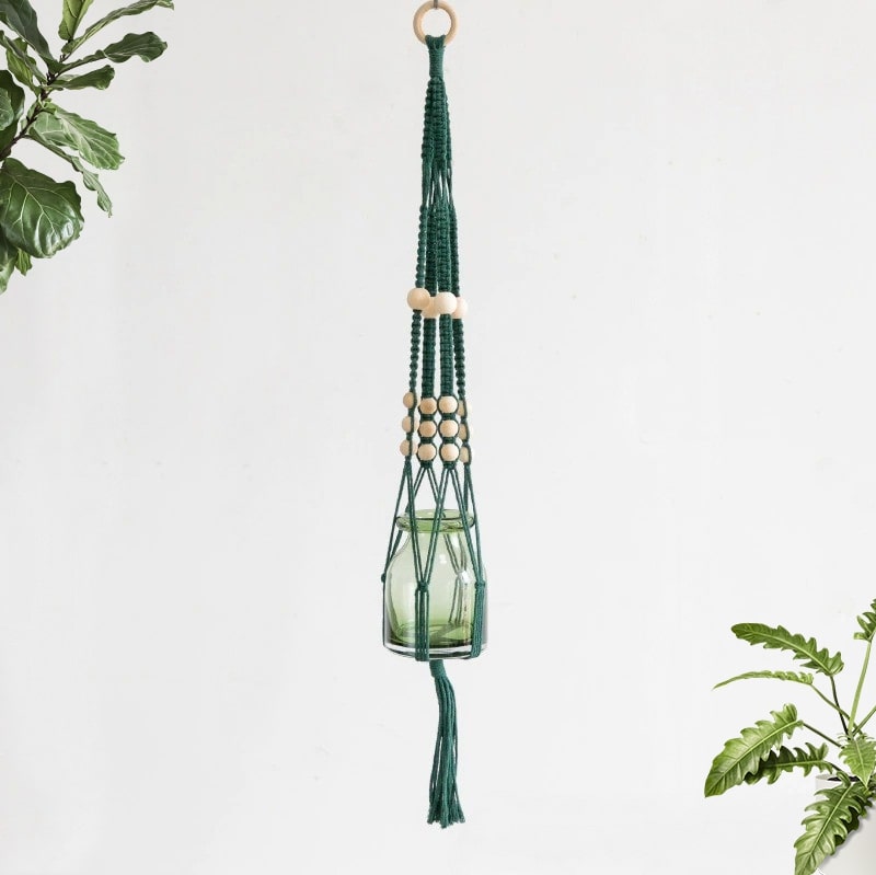 Suspension Macramé Pot suspendu MacraZen