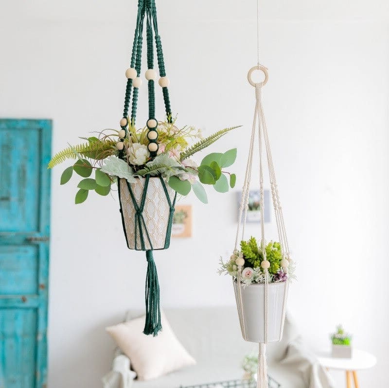 Suspension Macramé Pot suspendu MacraZen