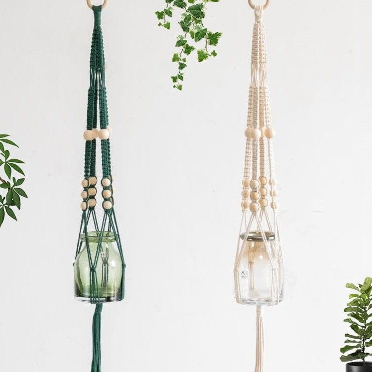 Suspension Macramé Pot suspendu MacraZen