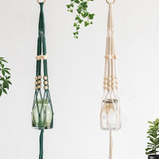 Suspension Macramé Pot suspendu MacraZen