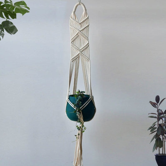 Suspension Macramé Suspension Fleur Macramé Éclatante