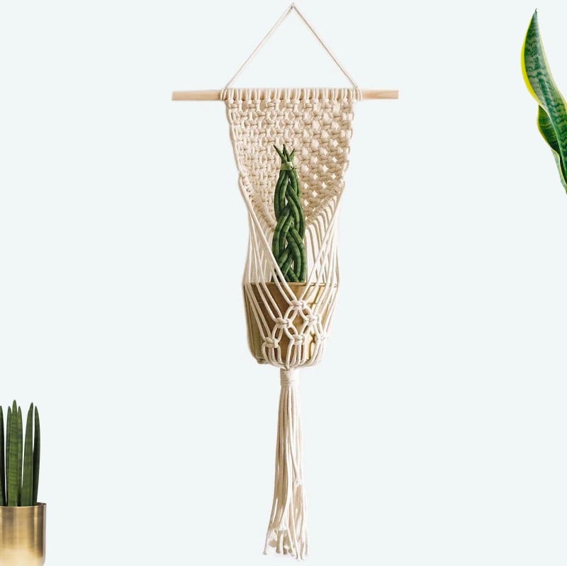 Suspension Macramé Suspension Macramé Bohème Élégance