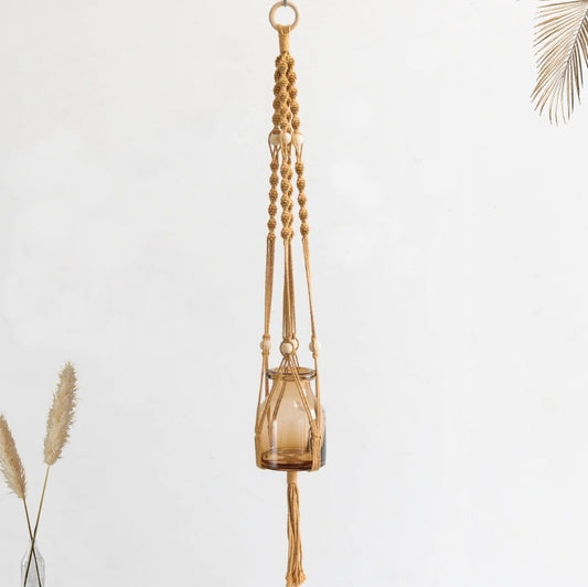 Suspension Macramé Suspension Macramé Chic Vintage