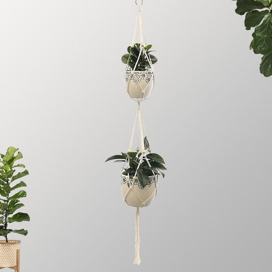 Suspension Macramé Suspension Macramé Duo Chic