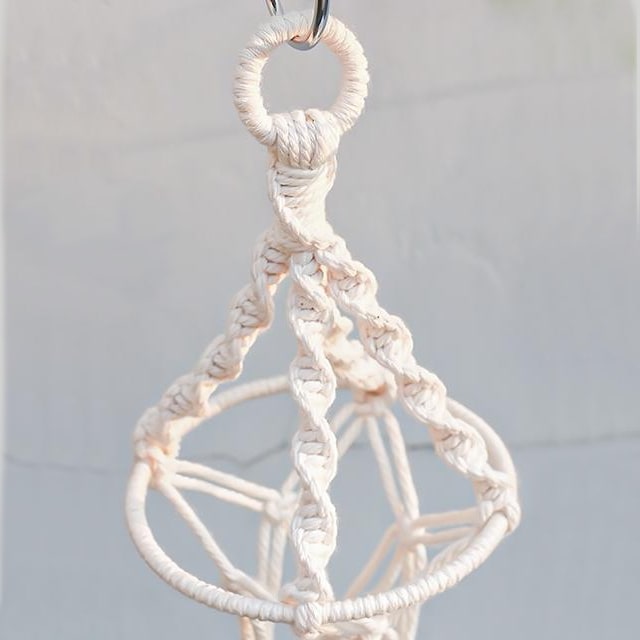 Suspension Macramé Suspension Macramé Éclatante pour Pots