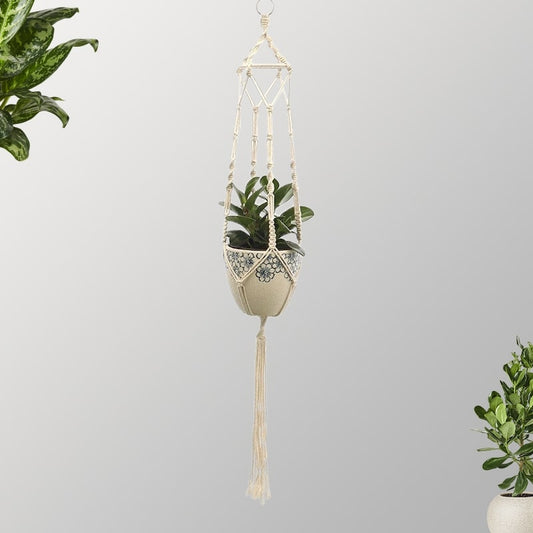Suspension Macramé Suspension Macramé Éclatante pour Pots