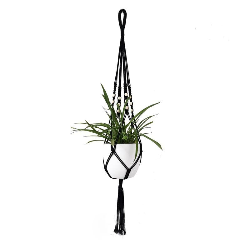 Suspension Macramé Suspension Macramé Noir Élégance