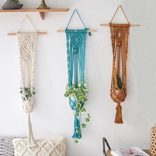Suspension Macramé Suspension Murale Plante en Macramé Élégance