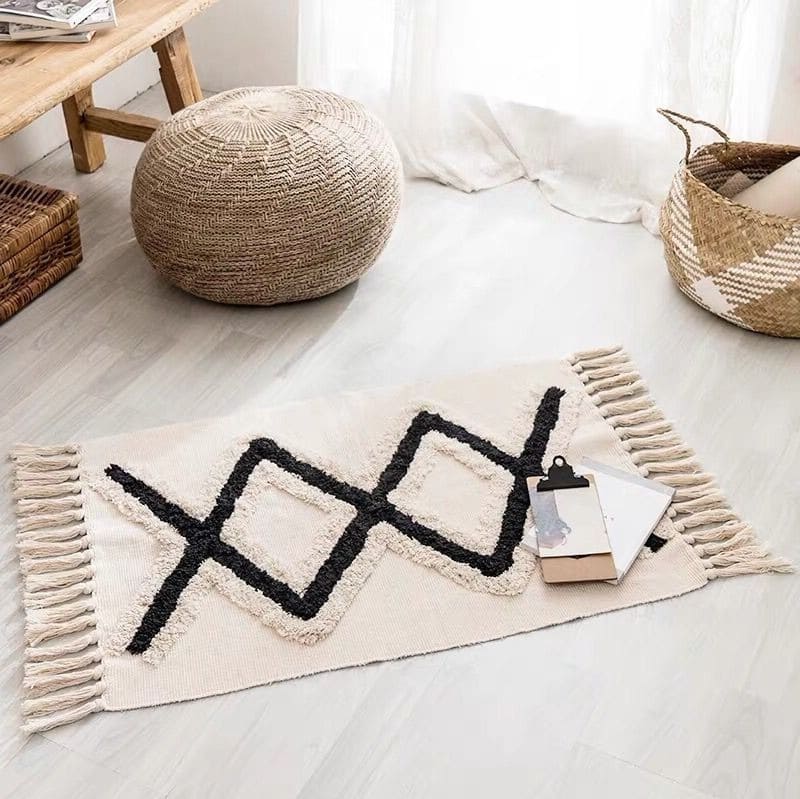 Tapis Macramé Tapis Berbère Macramé Élégance