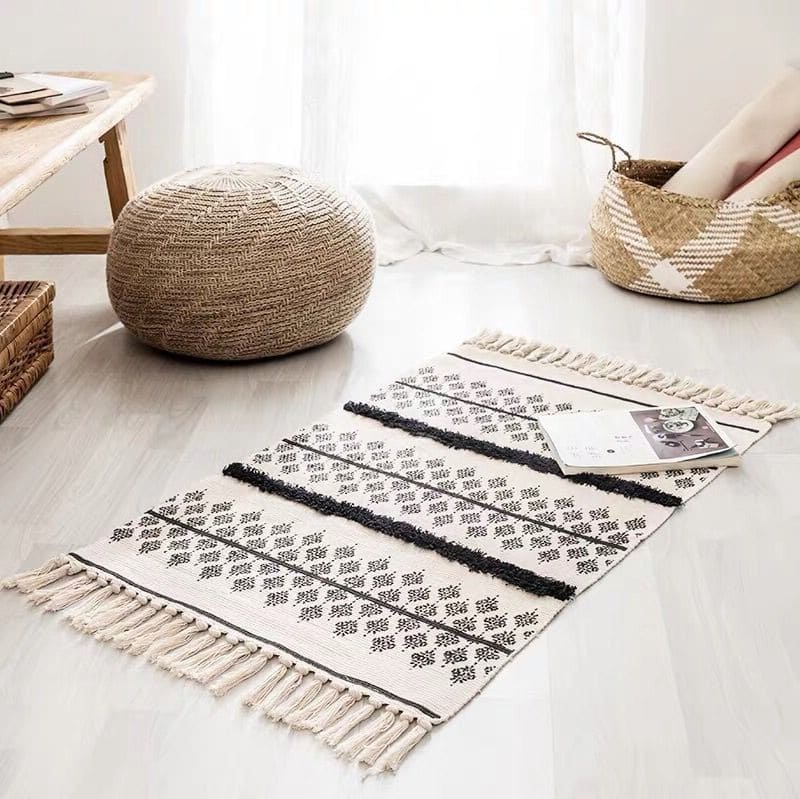 Tapis Macramé Tapis Berbère Macramé Élégance