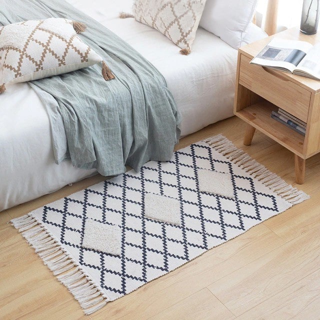 Tapis Macramé Tapis Macramé Coton Éthique