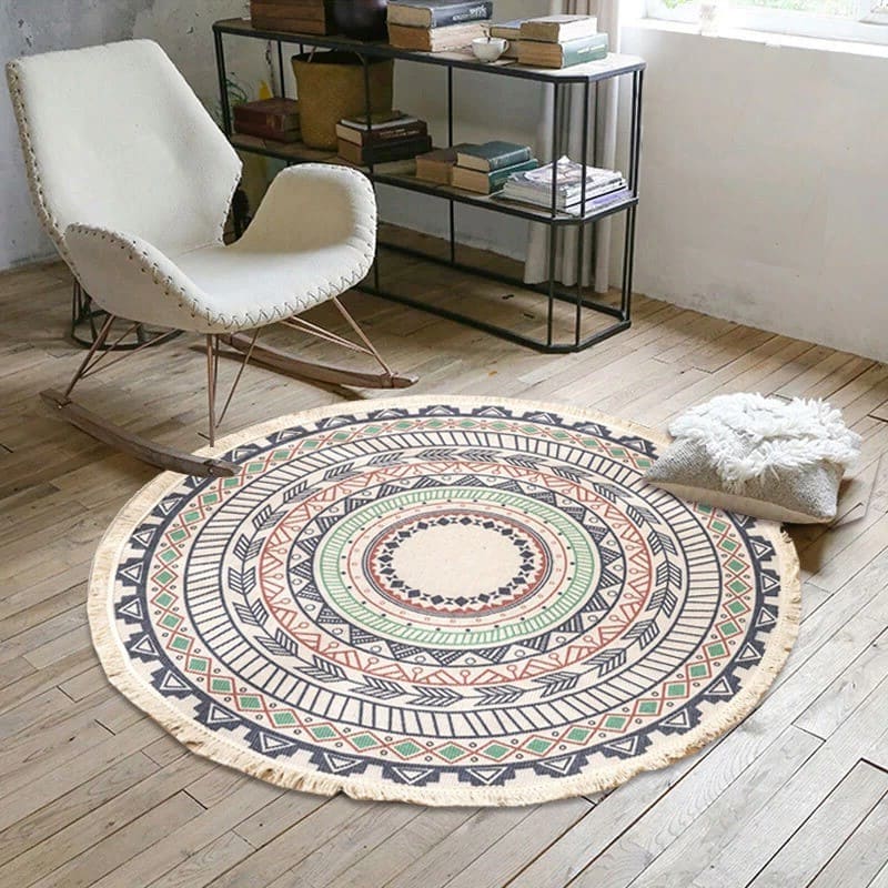 Tapis Macramé Tapis Macramé Rond Élégance