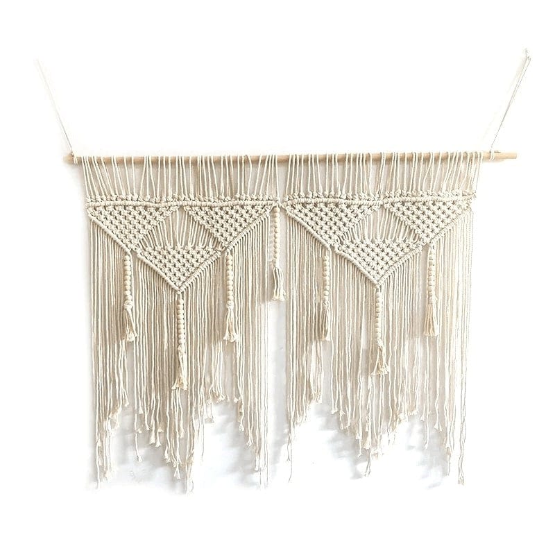 Tête de lit macramé Tête de Lit Macramé Chic en Coton et Corde Naturelle