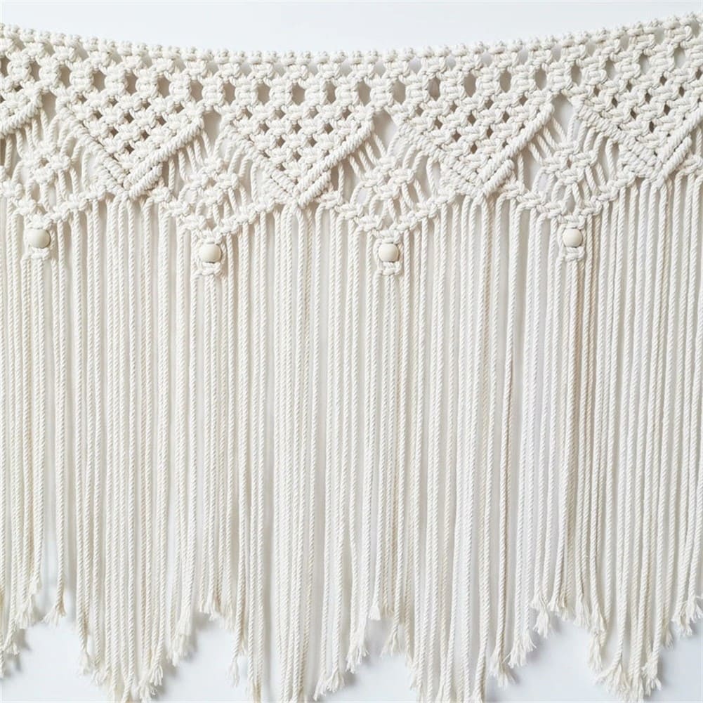 Tête de lit macramé Tête de Lit Murale en Macramé Élégance Artisanale